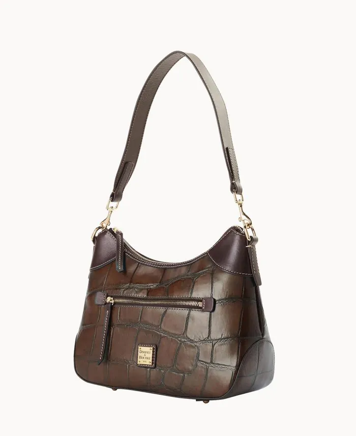 Denison Hobo Cognac Woman Dooney and Bourke Shoulder Bags Denison Hobo Cognac Woman Dooney and Bourke Shoulder Bags