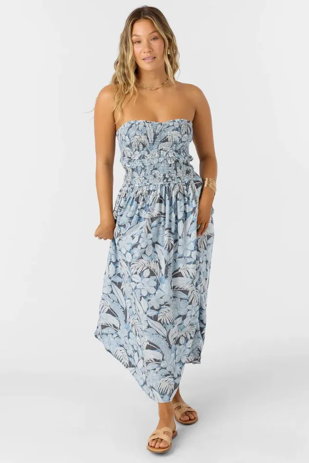 DEVYN PALMETTO FLORAL MIDI DRESS Women O039NEILL Clothing