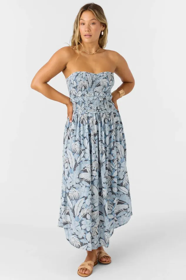 DEVYN PALMETTO FLORAL MIDI DRESS Women O039NEILL Clothing