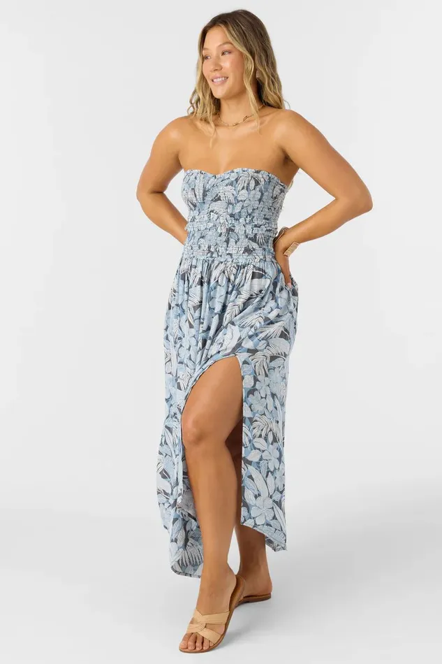 DEVYN PALMETTO FLORAL MIDI DRESS Women O039NEILL Clothing