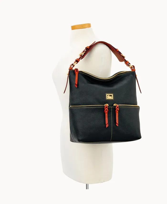 Dillen Medium Pocket Sac Black Woman Dooney and Bourke Shoulder Bags Dillen Medium Pocket Sac Black Woman Dooney and Bourke Shoulder Bags