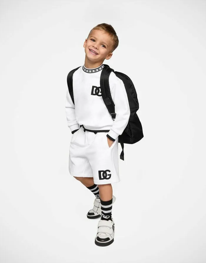 Dolce and Gabbana Accessories Children Nylon Backpack With DolceandGabbana Milano Print Black Dolce and Gabbana Accessories Children Nylon Backpack With DolceandGabbana Milano Print Black