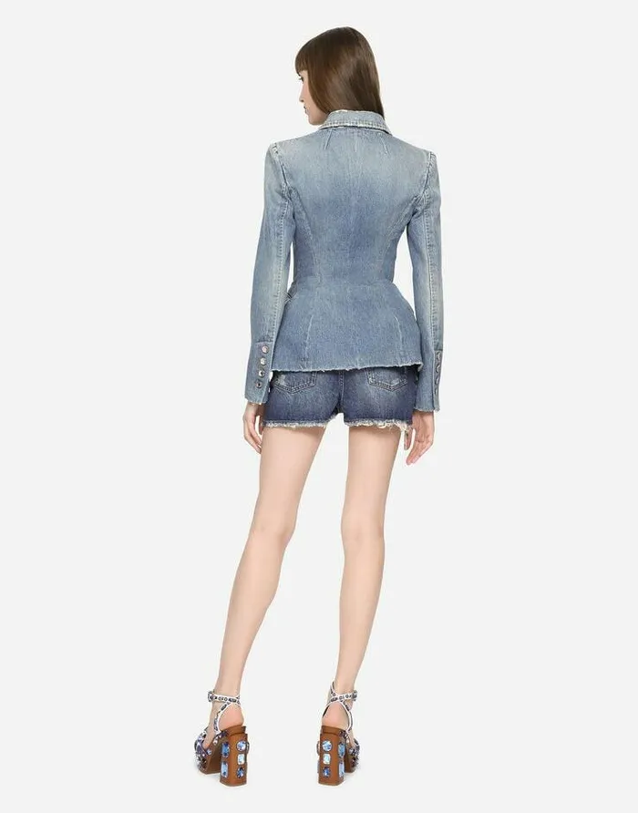 Dolce and Gabbana Denim Women Denim Dolce Jacket Multicolor Dolce and Gabbana Denim Women Denim Dolce Jacket Multicolor