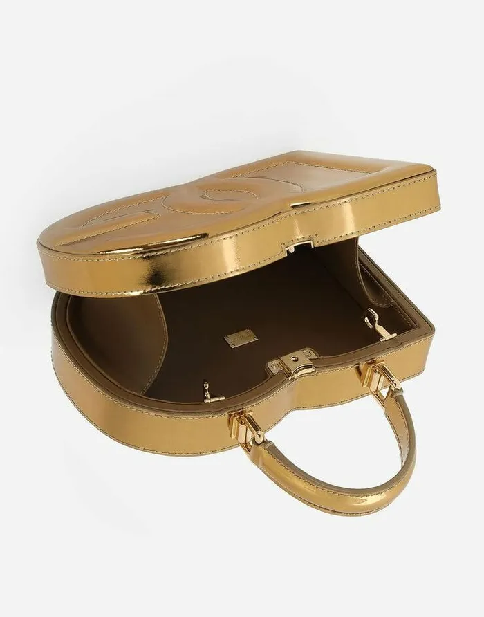 Dolce and Gabbana DG Logo Bag Women DG Logo Bag Box Handbag Gold Dolce and Gabbana DG Logo Bag Women DG Logo Bag Box Handbag Gold