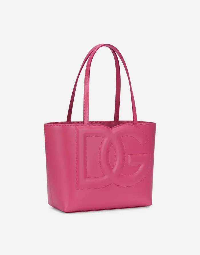 Dolce and Gabbana DG Logo Bag Women Small Calfskin DG Logo Bag Shopper Lilac Dolce and Gabbana DG Logo Bag Women Small Calfskin DG Logo Bag Shopper Lilac