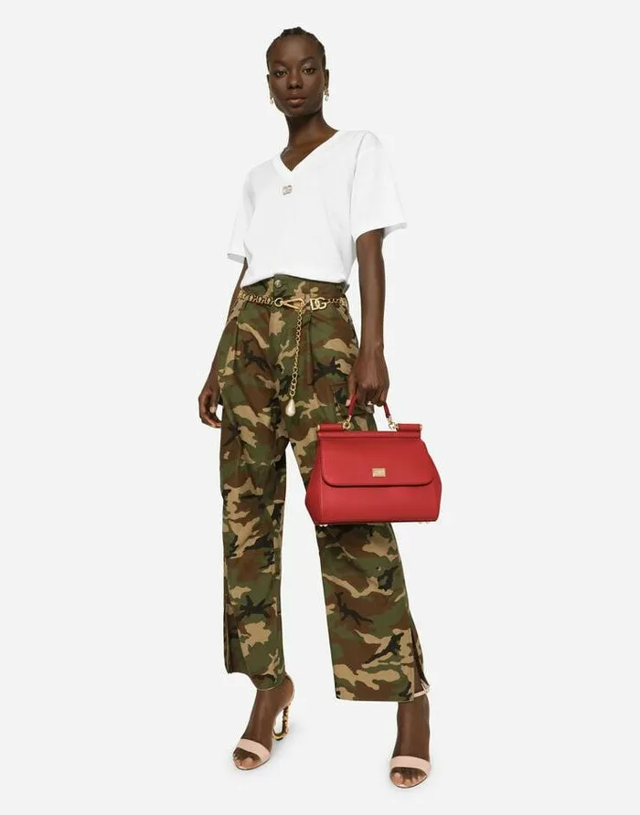 Dolce and Gabbana Handbags Women Large Sicily Handbag Red Dolce and Gabbana Handbags Women Large Sicily Handbag Red