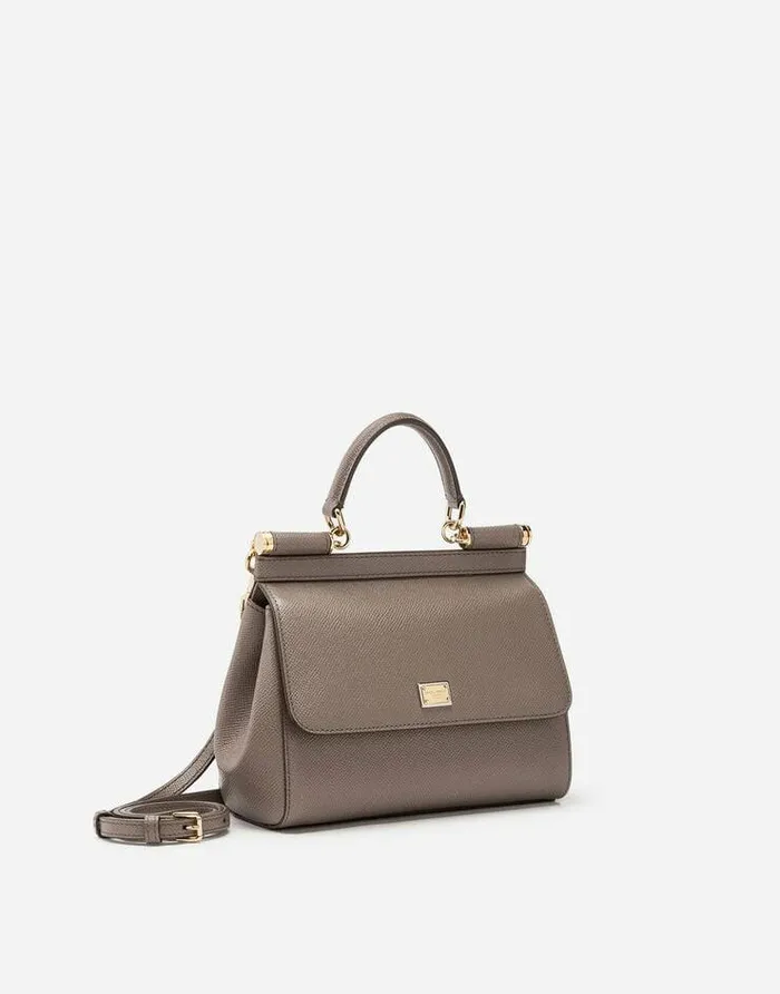 Dolce and Gabbana Handbags Women Medium Sicily Handbag Beige Dolce and Gabbana Handbags Women Medium Sicily Handbag Beige