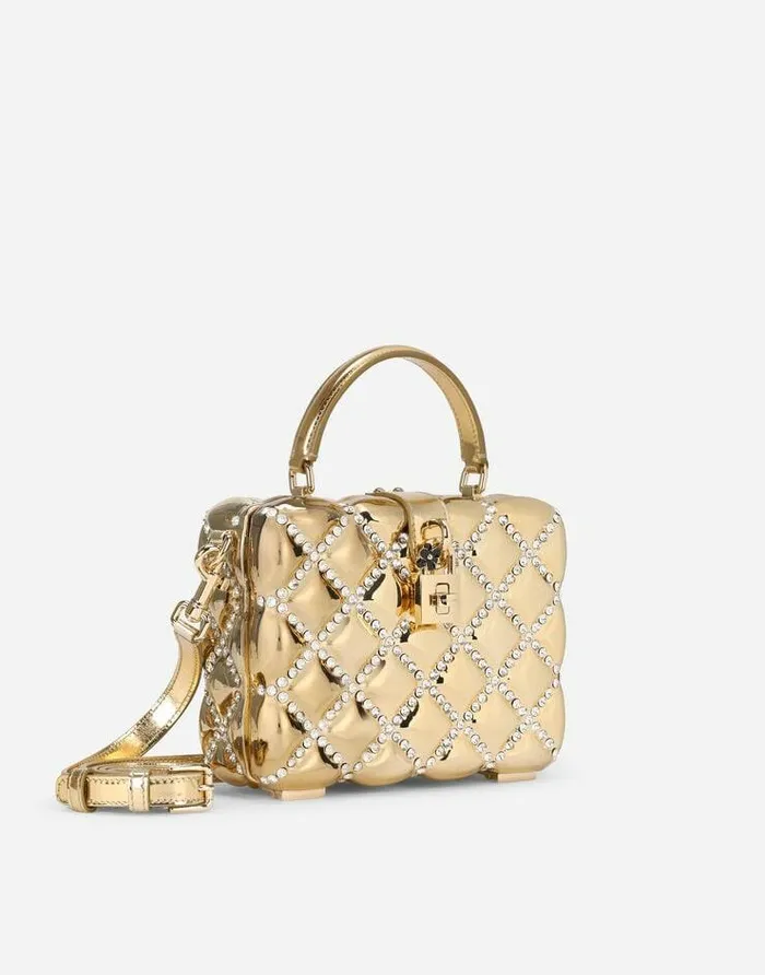 Dolce and Gabbana Handbags Women Resin Dolce Box Bag With Rhinestones Multicolor Dolce and Gabbana Handbags Women Resin Dolce Box Bag With Rhinestones Multicolor