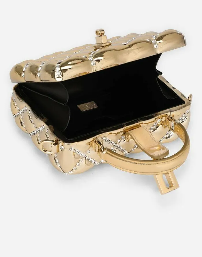 Dolce and Gabbana Handbags Women Resin Dolce Box Bag With Rhinestones Multicolor Dolce and Gabbana Handbags Women Resin Dolce Box Bag With Rhinestones Multicolor