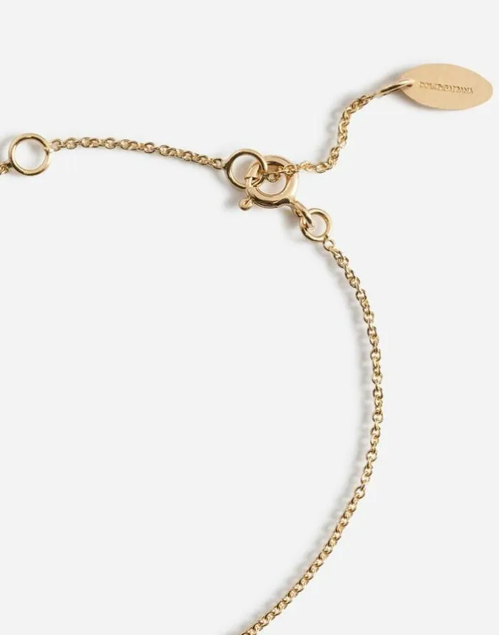Dolce and Gabbana Jewelry Children Bracelet With Virgin Mary Medallion Gold Dolce and Gabbana Jewelry Children Bracelet With Virgin Mary Medallion Gold