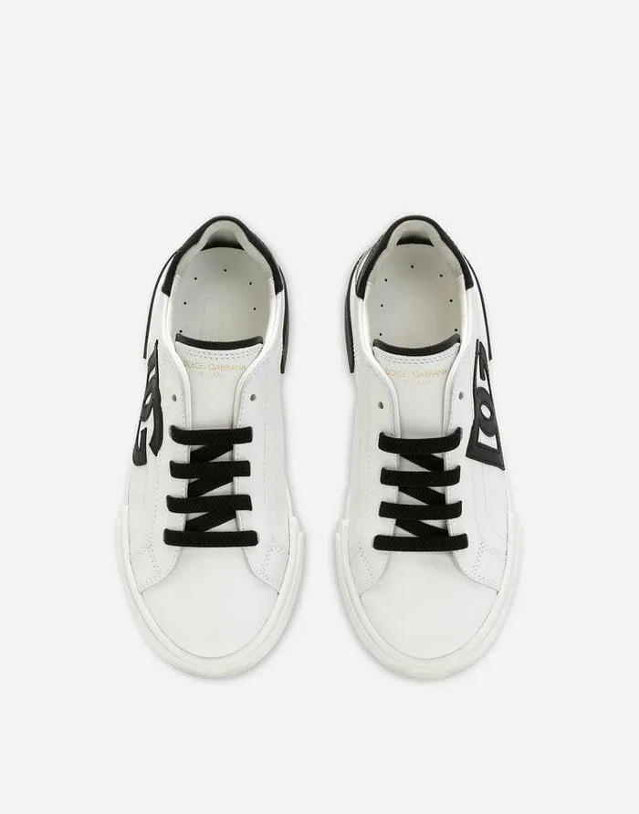Dolce and Gabbana Mini Me Boy Children Portofino Vintage Calfskin Sneakers Multicolor Dolce and Gabbana Mini Me Boy Children Portofino Vintage Calfskin Sneakers Multicolor