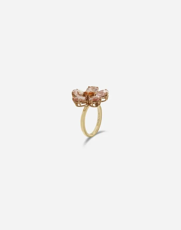 Dolce and Gabbana Rings Women Yellow Gold Ring With Flower Gold Dolce and Gabbana Rings Women Yellow Gold Ring With Flower Gold