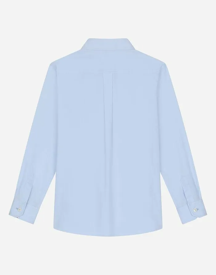Dolce and Gabbana Shirts Children Longsleeved Cotton Shirt With Embroidery Grey Dolce and Gabbana Shirts Children Longsleeved Cotton Shirt With Embroidery Grey