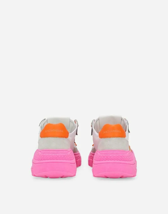 Dolce and Gabbana Shoes 2438 Children Calfskin Daymaster Sneakers Multicolor Dolce and Gabbana Shoes 2438 Children Calfskin Daymaster Sneakers Multicolor