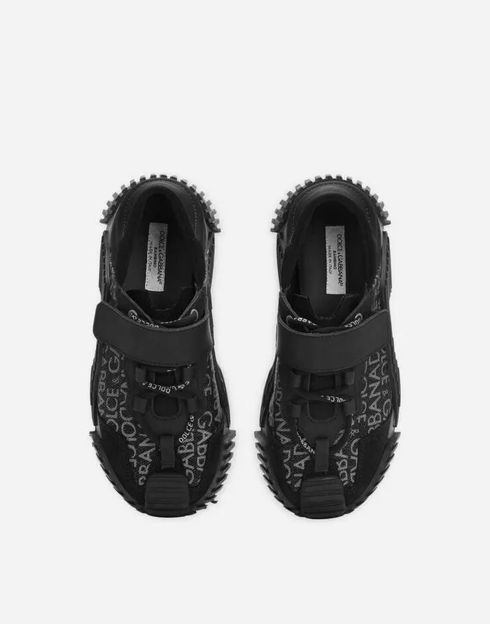 Dolce and Gabbana Shoes 2438 Children Coated Jacquard NS1 Sneakers Multicolor Dolce and Gabbana Shoes 2438 Children Coated Jacquard NS1 Sneakers Multicolor