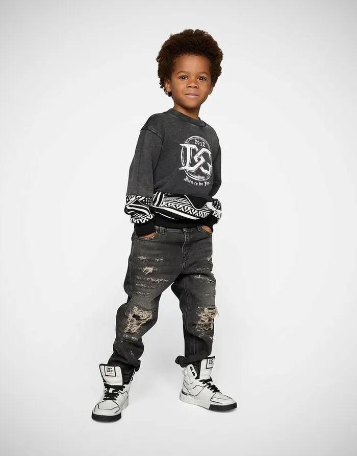 Dolce and Gabbana Shoes 2438 Children Portofino New Roma Hightop Sneakers Multicolor Dolce and Gabbana Shoes 2438 Children Portofino New Roma Hightop Sneakers Multicolor