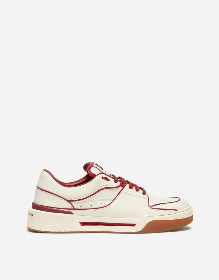 Dolce and Gabbana Sneakers Men Calfskin Nappa New Roma Sneakers Multicolor
