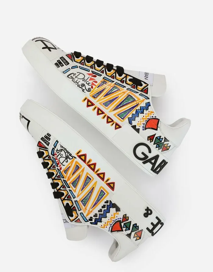 Dolce and Gabbana Sneakers Women Calfskin Portofino Sneakers Multicolor Dolce and Gabbana Sneakers Women Calfskin Portofino Sneakers Multicolor