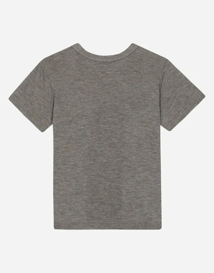 Dolce and Gabbana Topwear Children Jersey Tshirt With Logo Tag Grey Dolce and Gabbana Topwear Children Jersey Tshirt With Logo Tag Grey