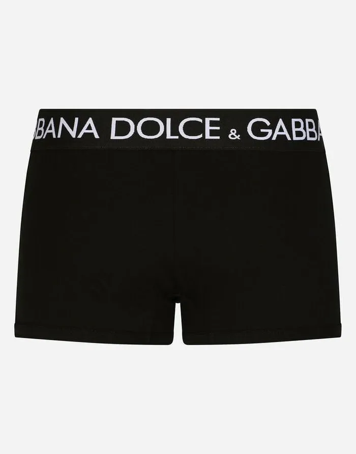 Dolce and Gabbana Underwear And Loungewear Men Twowaystretch Jersey Boxers Black Dolce and Gabbana Underwear And Loungewear Men Twowaystretch Jersey Boxers Black