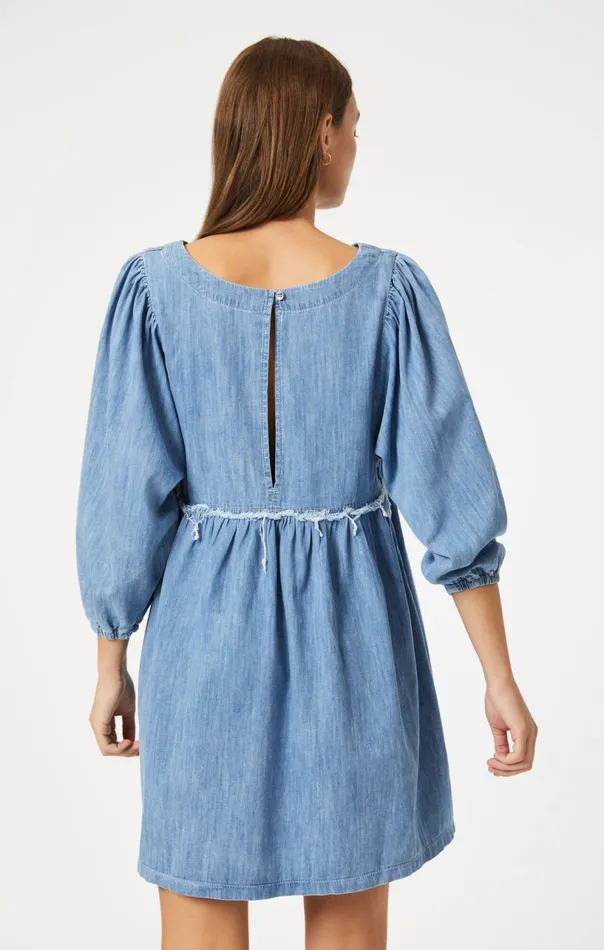 Dory Dress In Mid Blue Light Denim Women Mavi Jeans Dresses and Skirts Dory Dress In Mid Blue Light Denim Women Mavi Jeans Dresses and Skirts