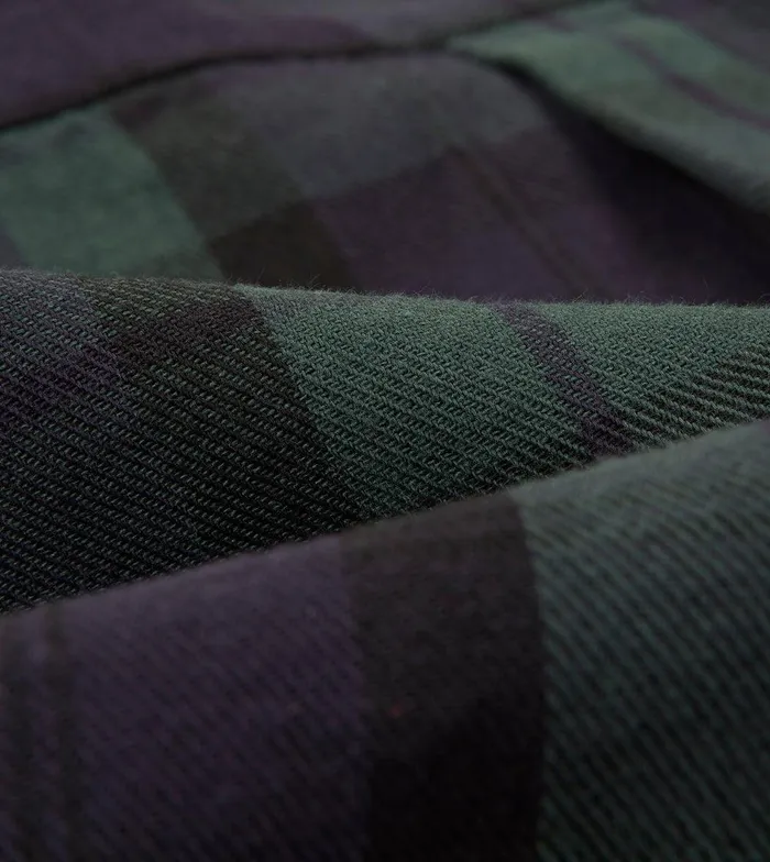 Drake039s Blackwatch Check Brushed Cotton TwoPocket Work Shirt 8211 Shirts