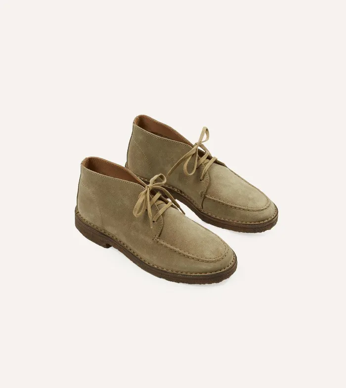 Drake039s Crosby MocToe Chukka Boot Sand Suede 8211 Footwear
