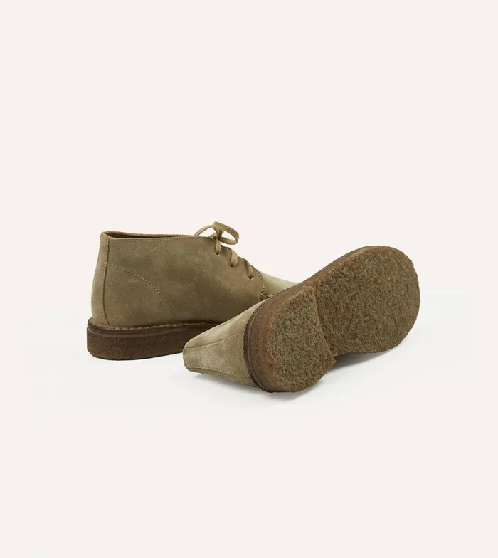 Drake039s Crosby MocToe Chukka Boot Sand Suede 8211 Footwear