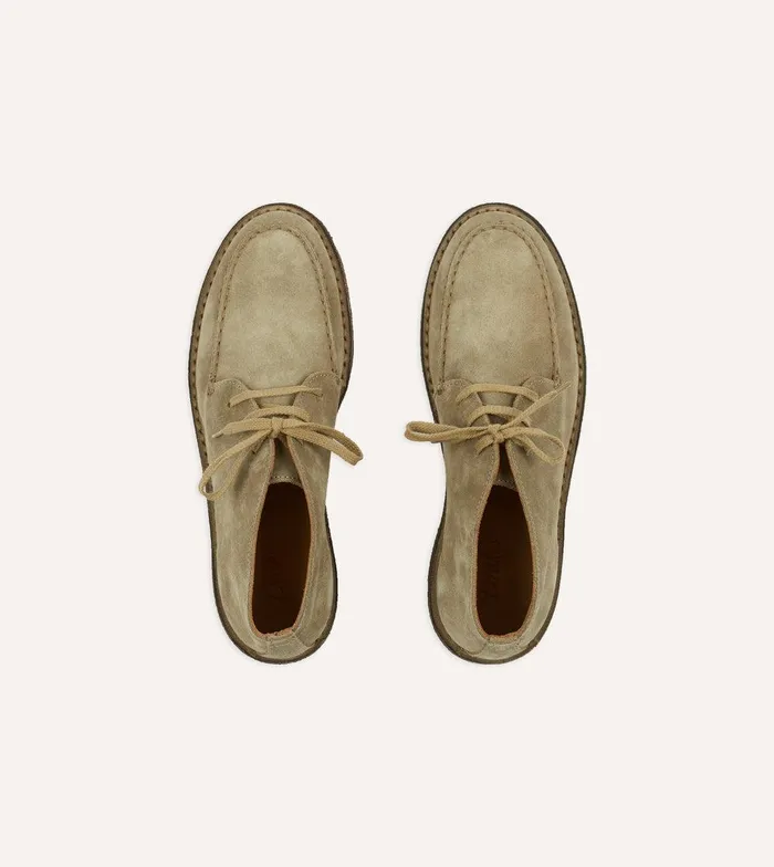 Drake039s Crosby MocToe Chukka Boot Sand Suede 8211 Footwear