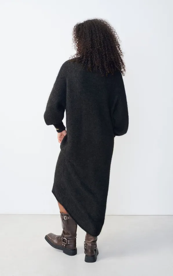 Dress Nuny Melange Charcoal Women American Vintage Dresses Dress Nuny Melange Charcoal Women American Vintage Dresses