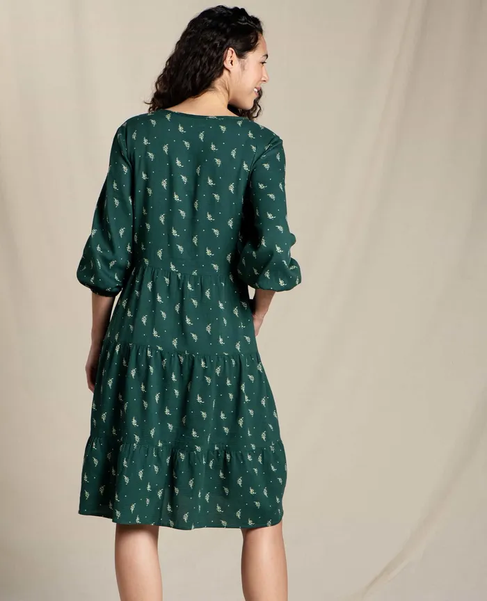 Dresses Women8217s ToadandCo Manzana Tiered Long Sleeve Dress Starshine Print