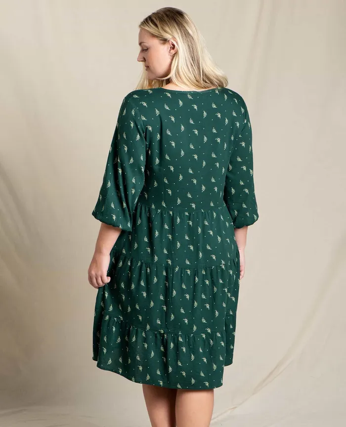Dresses Women8217s ToadandCo Manzana Tiered Long Sleeve Dress Starshine Print