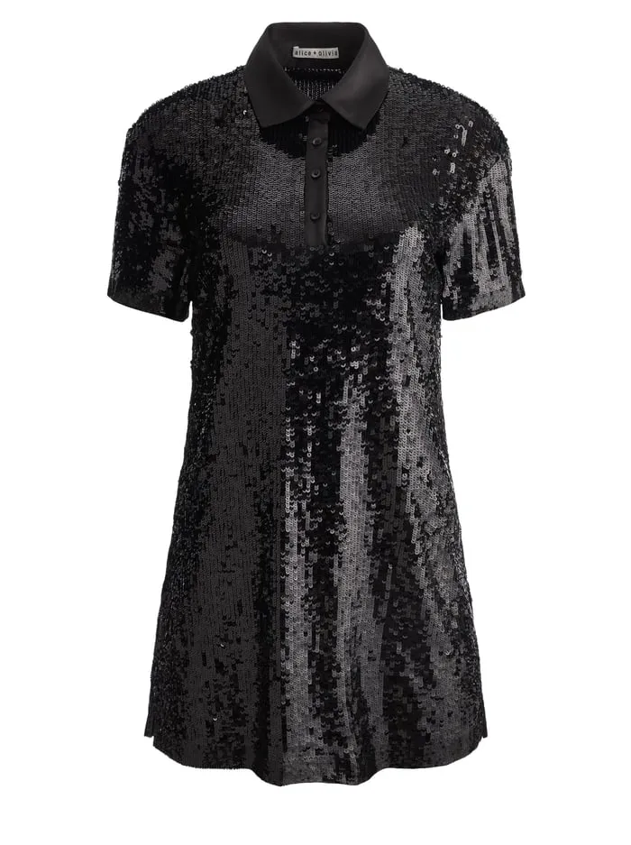 Dresses Women Alice Olivia Treva Polo Dress Black