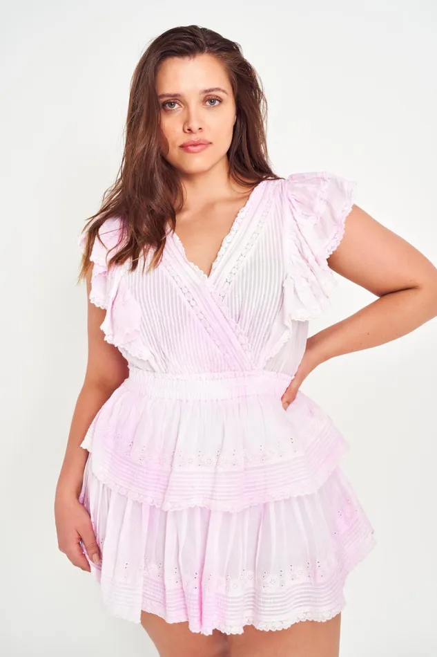 Dresses Women LoveShackFancy Gwen Mini Dress Peony Pink