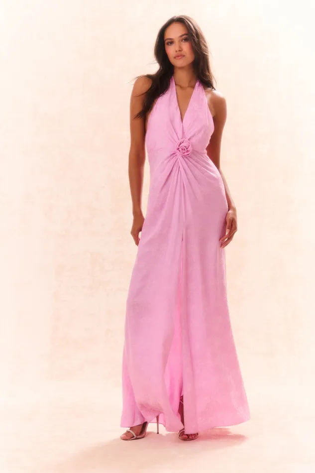 Dresses Women LoveShackFancy Lowry Halter Maxi Dress Pirouette Pink