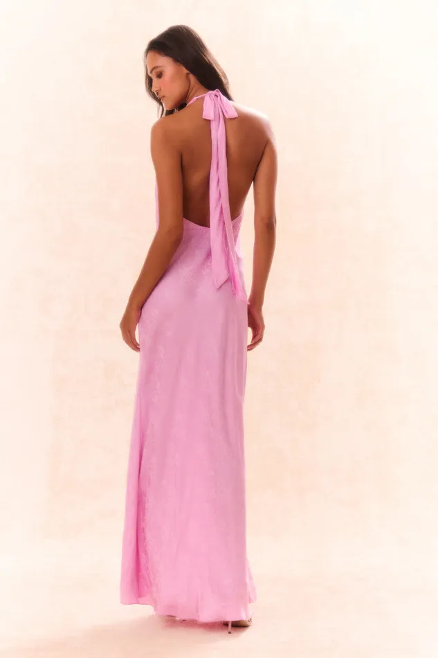 Dresses Women LoveShackFancy Lowry Halter Maxi Dress Pirouette Pink
