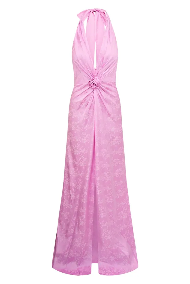 Dresses Women LoveShackFancy Lowry Halter Maxi Dress Pirouette Pink