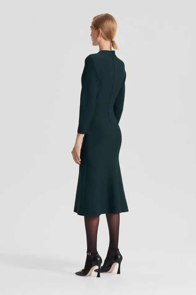Dresses Women Scanlan Theodore CREPE KNIT COCOON DRESS Darkgreen Dresses Women Scanlan Theodore CREPE KNIT COCOON DRESS Darkgreen