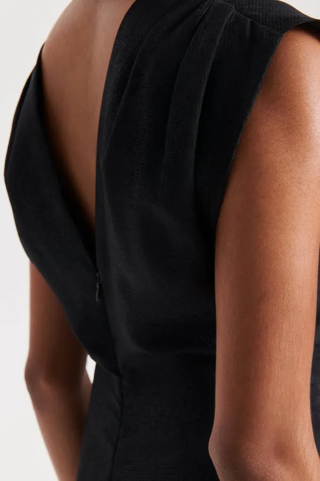 Dresses Women Scanlan Theodore SILK JACQUARD MINI Black Dresses Women Scanlan Theodore SILK JACQUARD MINI Black