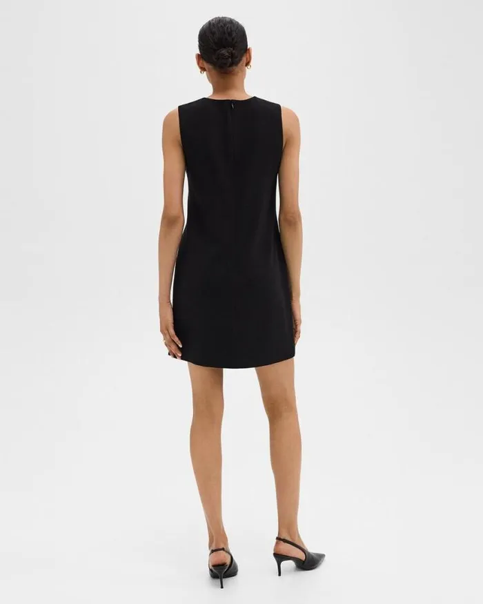 Dresses Women Theory Shift Dress In Admiral Crepe Black