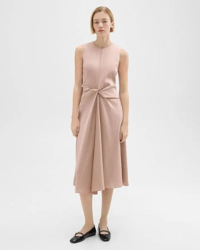 Dresses Women Theory Twisted Midi Dress Sakura