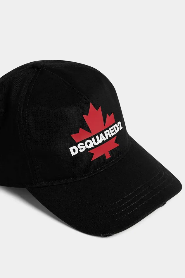 Dsquared2 Headwear Canadian Leaf Baseball Cap Black 8211 MenWomen