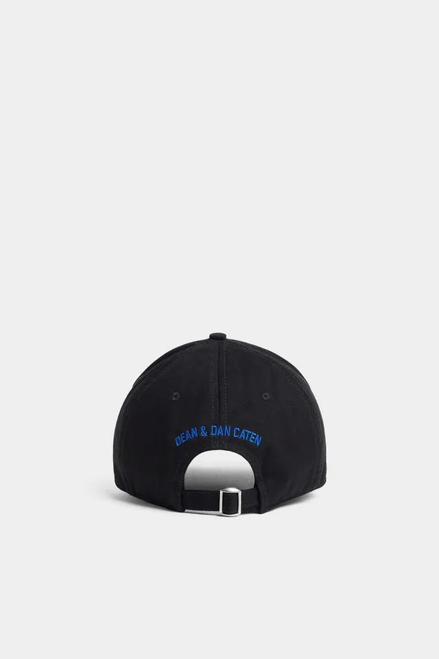 Dsquared2 Headwear Technicolor Embroidered Baseball Cap Blackelectric Blue 8211 Men