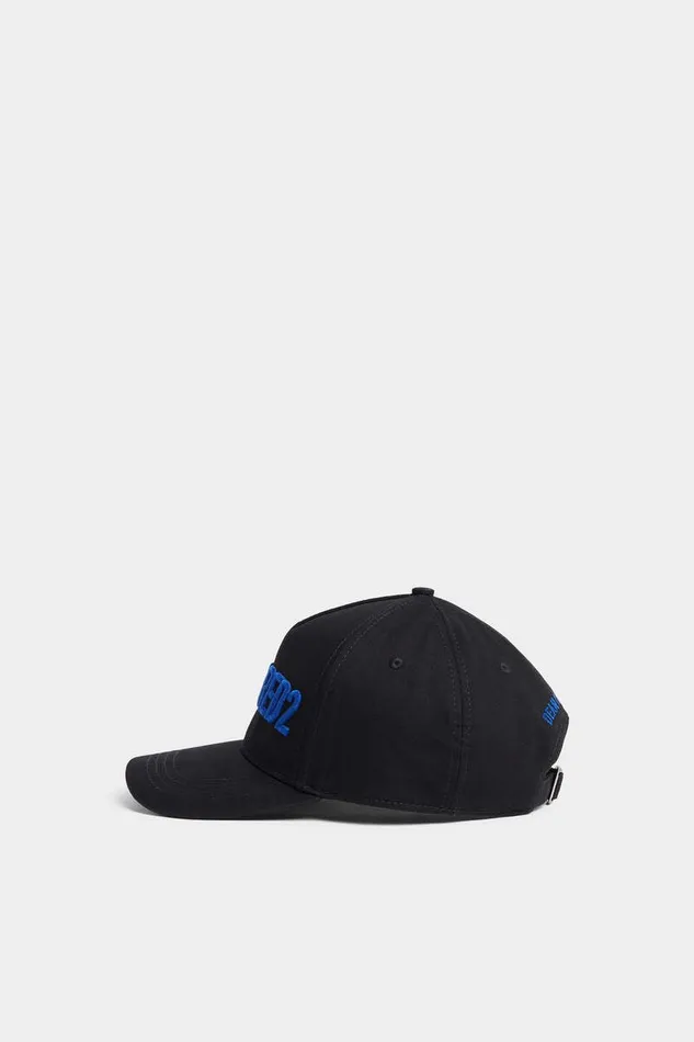 Dsquared2 Headwear Technicolor Embroidered Baseball Cap Blackelectric Blue 8211 Men