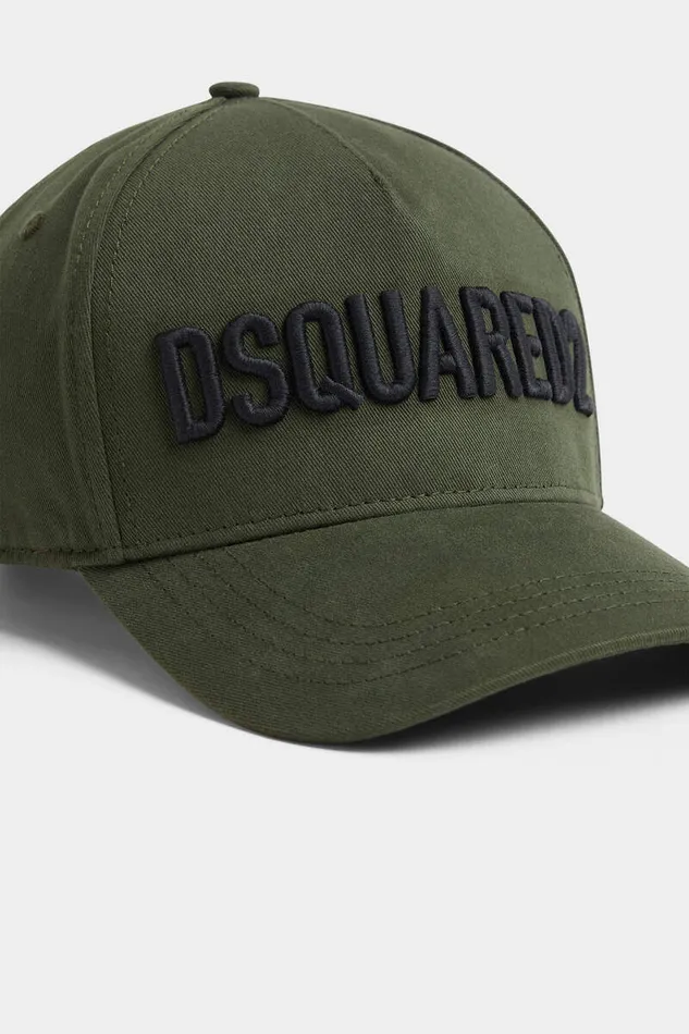 Dsquared2 Headwear Technicolor Embroidered Baseball Cap Militaryblack 8211 Men