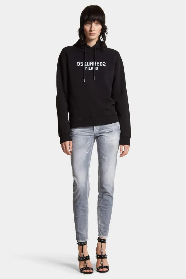 Dsquared2 Jeans Brushed Grey Wash Medium Waist Jennifer Jeans 8211 Women