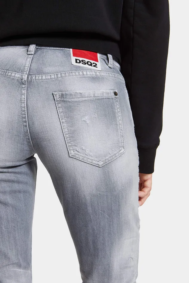 Dsquared2 Jeans Brushed Grey Wash Medium Waist Jennifer Jeans 8211 Women
