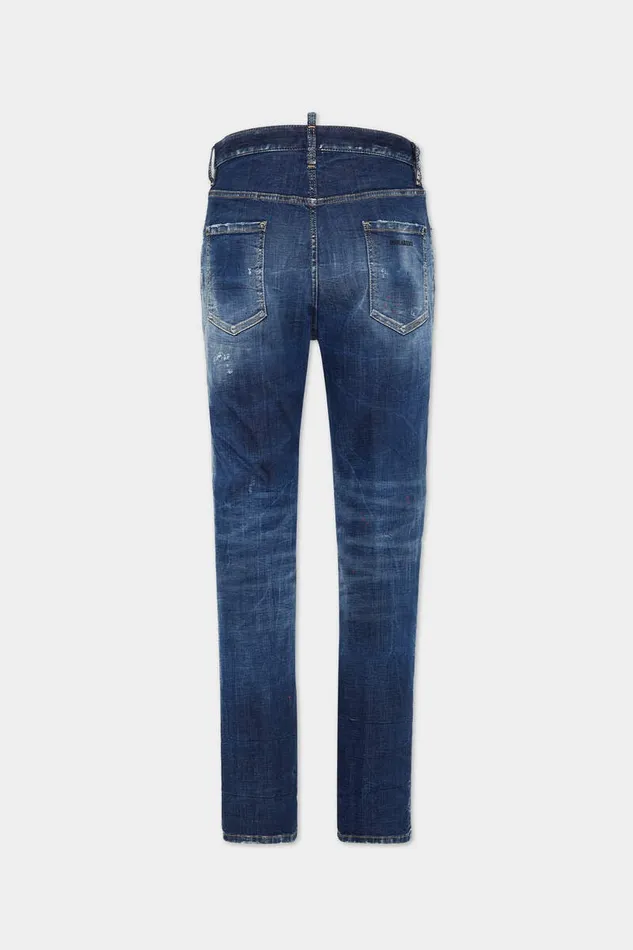 Dsquared2 Jeans Dark Broken Knee Wash 642 Jeans Navy 8211 Men