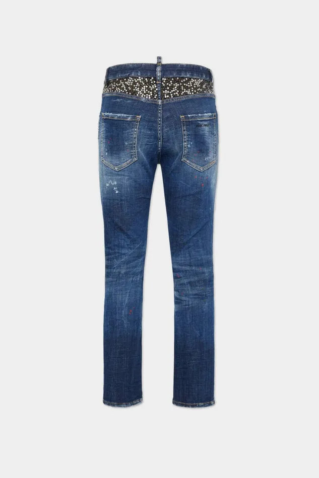 Dsquared2 Jeans Dark Broken Knee Wash Cool Girl Jeans Navy 8211 Women