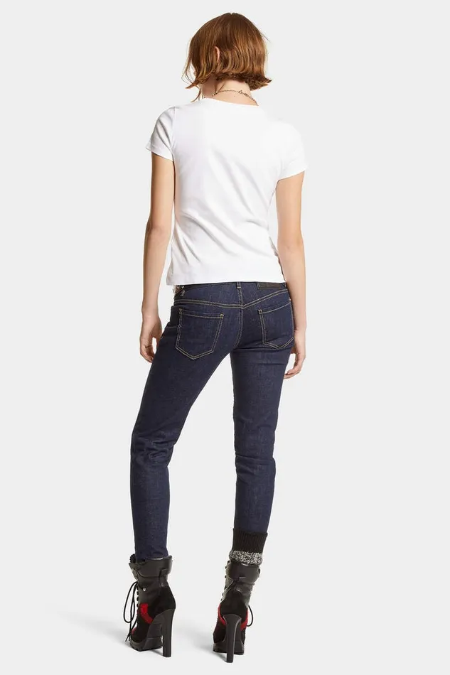 Dsquared2 Jeans Dark Rinse Wash Jennifer Jeans Navy 8211 Women